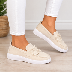 Hazel orthopedic comfort loafers in beige