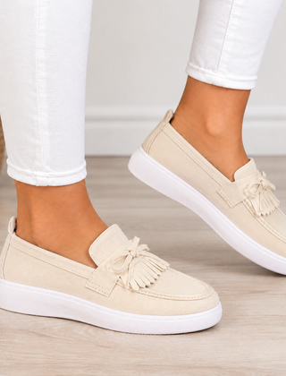 Hazel orthopedic comfort loafers in beige