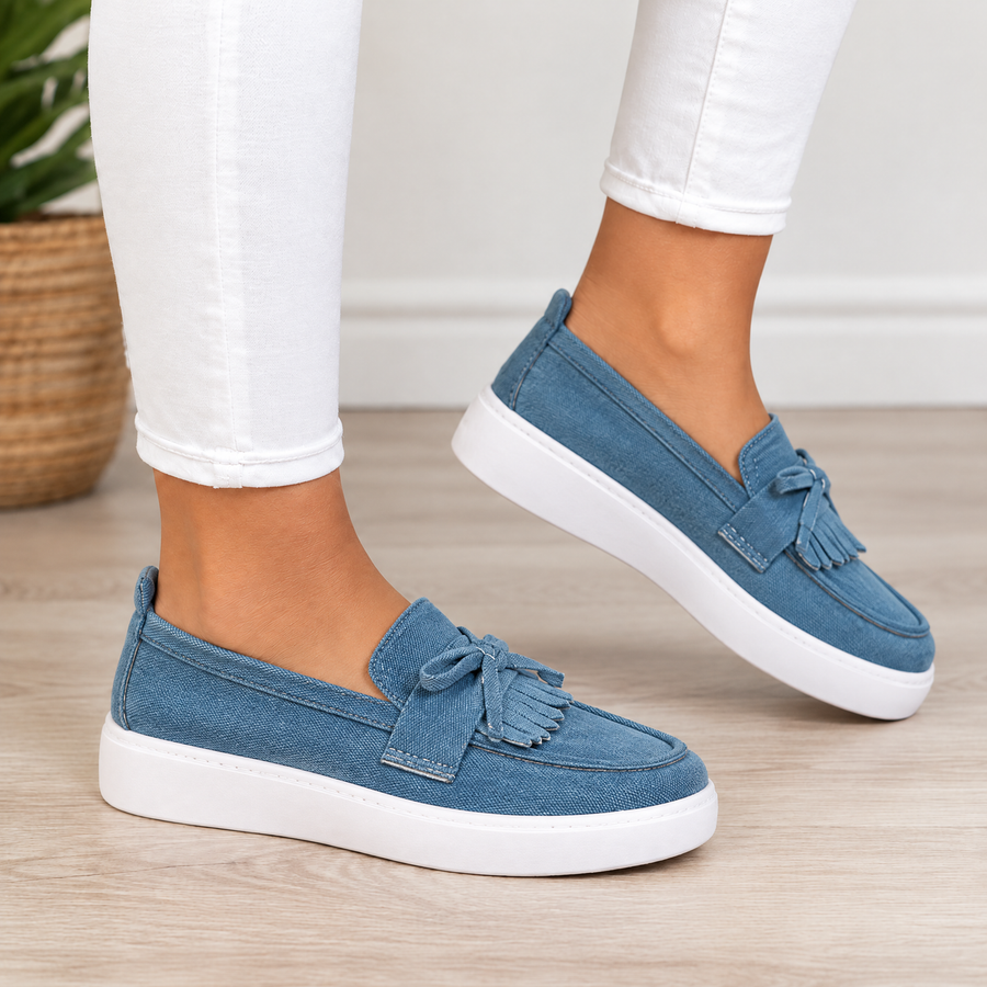 Hazel orthopedic comfort loafers in blue