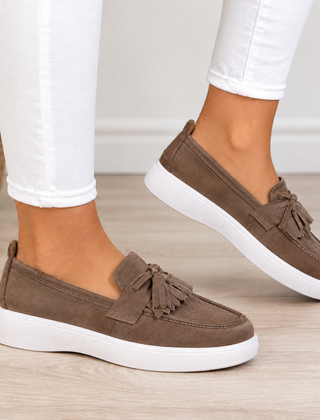 Hazel orthopedic comfort loafers in brown