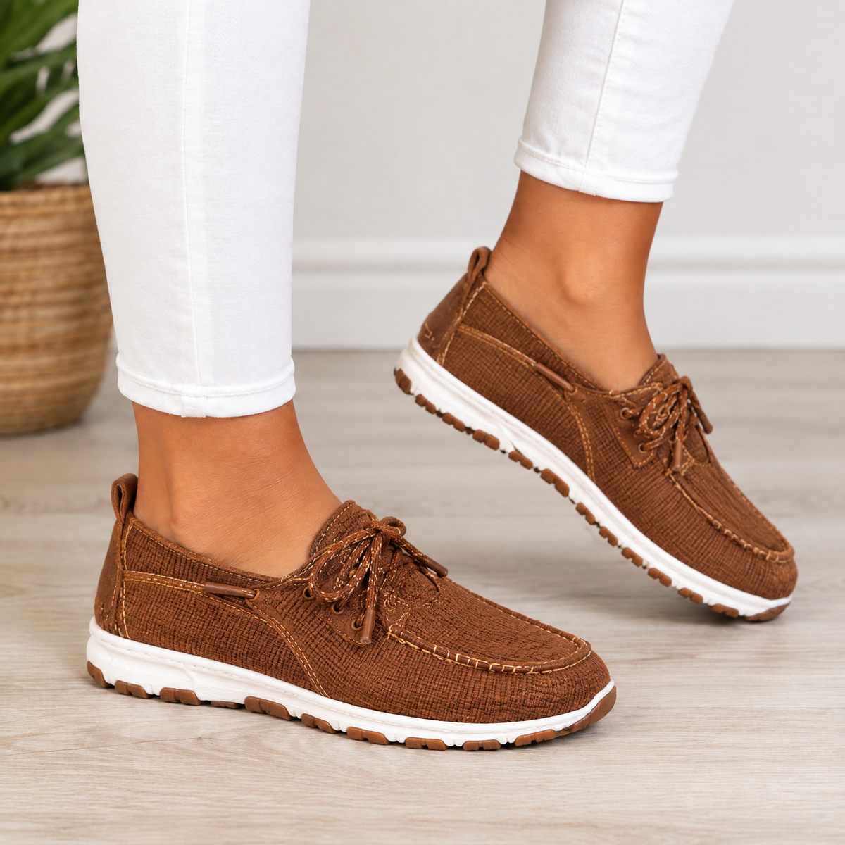 Mabel orthopedic comfort loafers in brown
