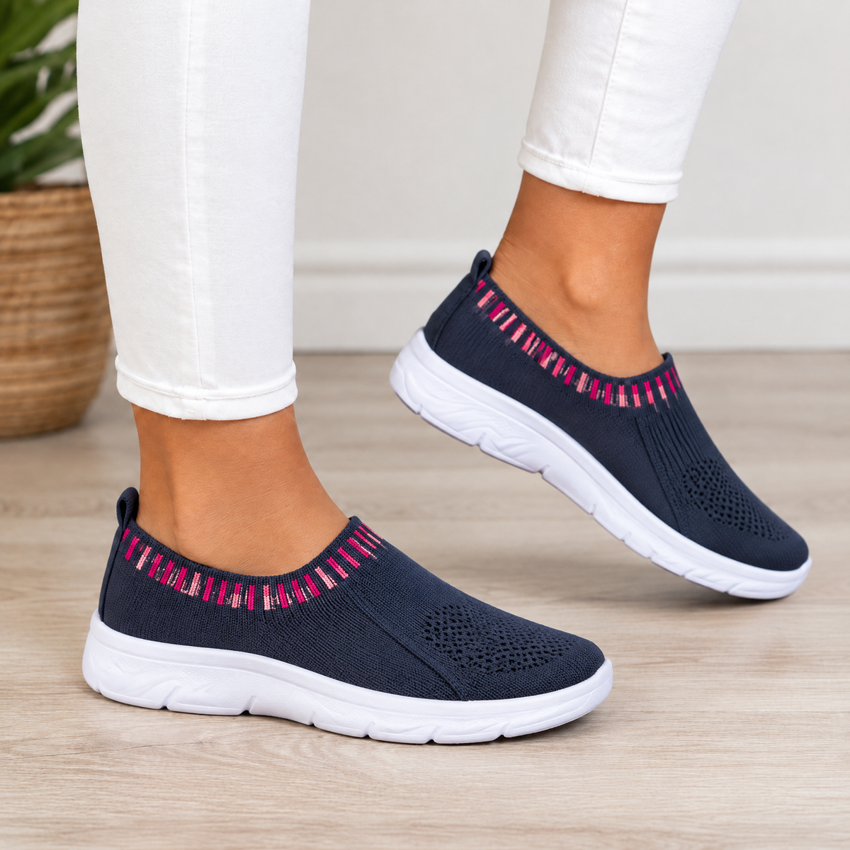 Loretta orthopedic comfort loafers in dark blue