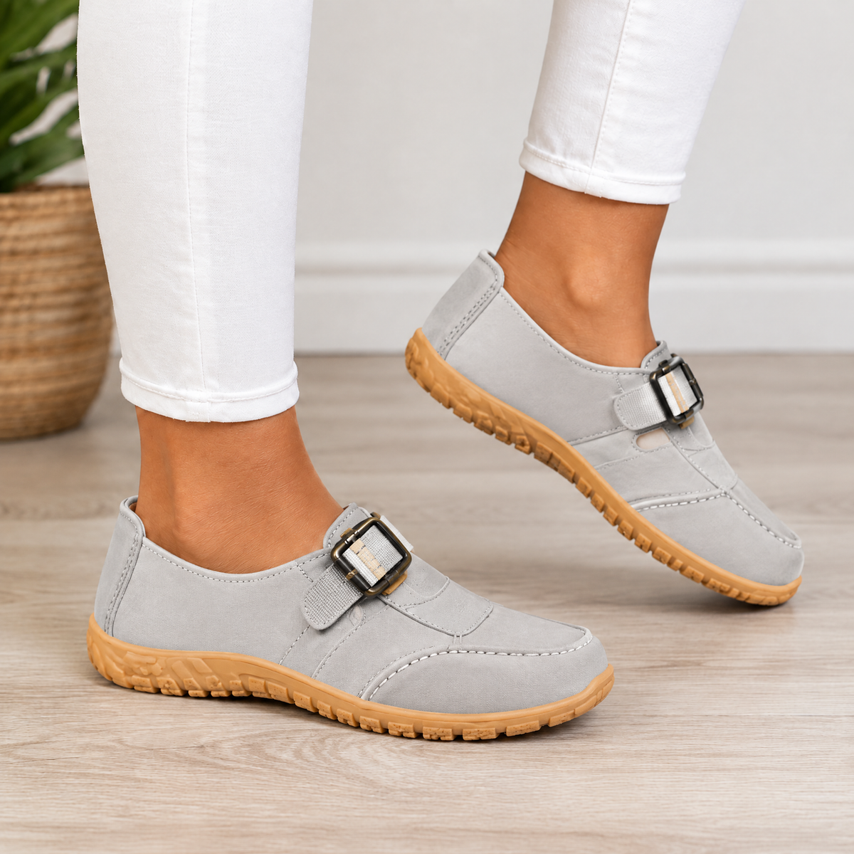 Briony orthopedic comfort loafers in gray
