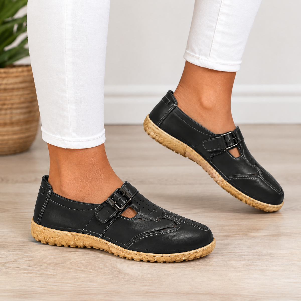 Briony orthopedic comfort loafers in black