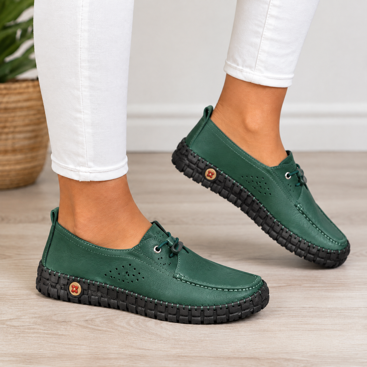 Helena orthopedic comfort sneakers in green