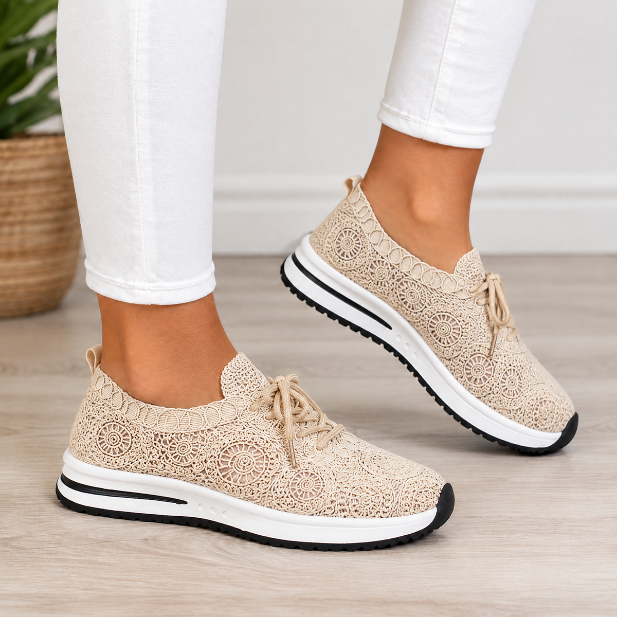 Fiona orthopedic comfort loafers in beige