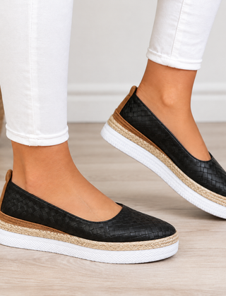 Margot orthopedic comfort loafers in black