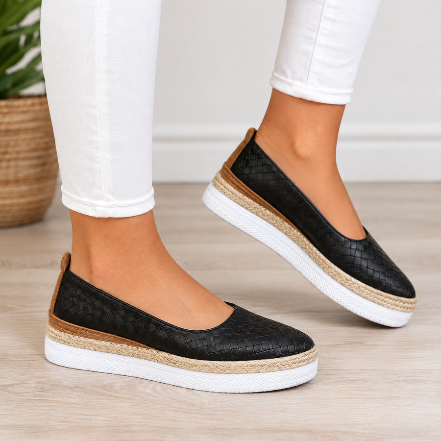Margot orthopedic comfort loafers in black