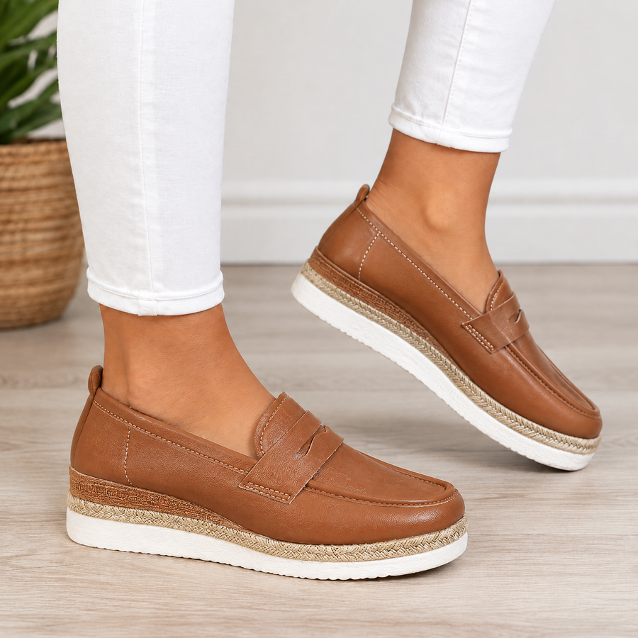 Hattie orthopedic comfort wedges in brown