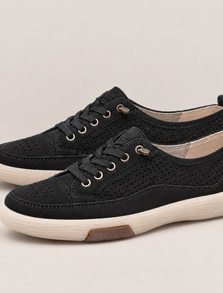 Freya orthopedic comfort loafers in black