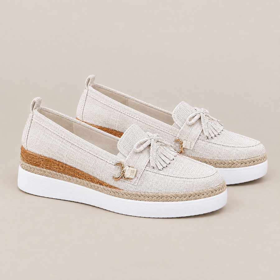 Noelle orthopedic comfort wedges in white
