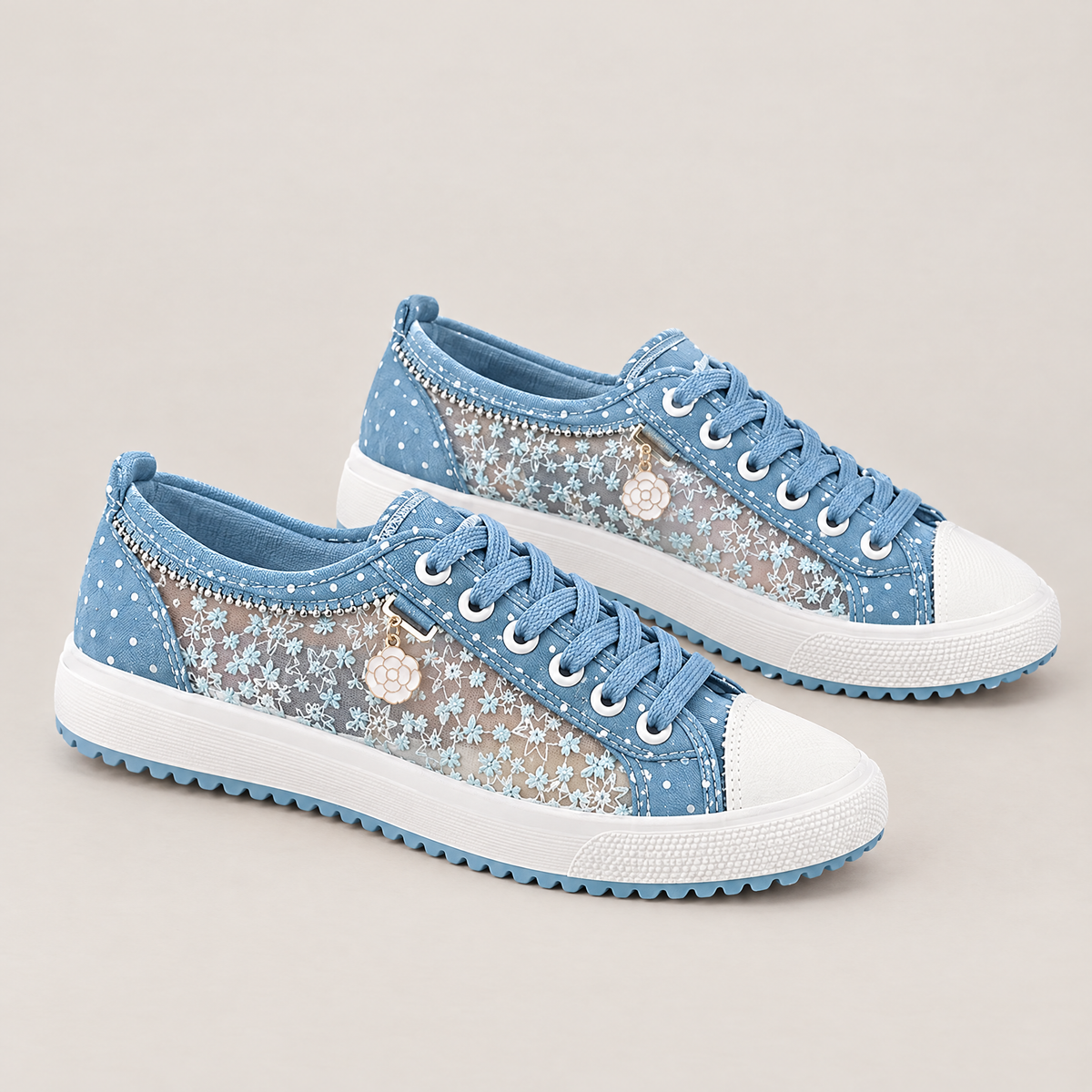 Myra orthopedic comfort sneakers in light blue