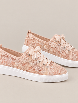 June orthopedic comfort sneakers in apricot