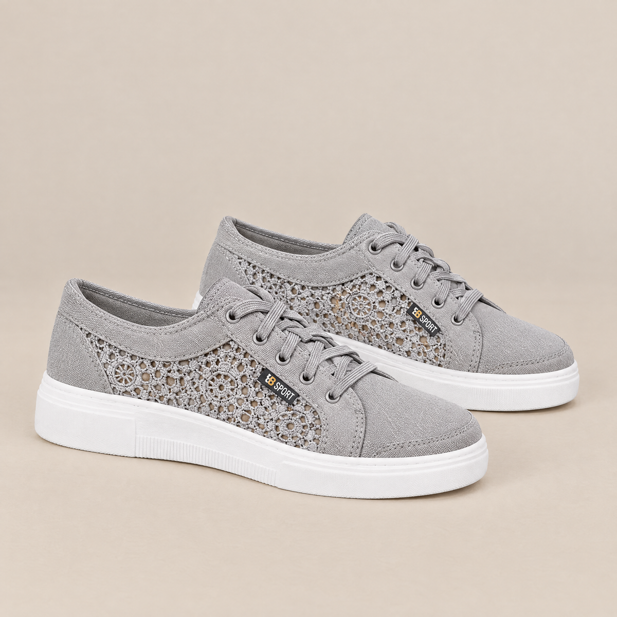 Vera orthopedic comfort sneakers in light gray
