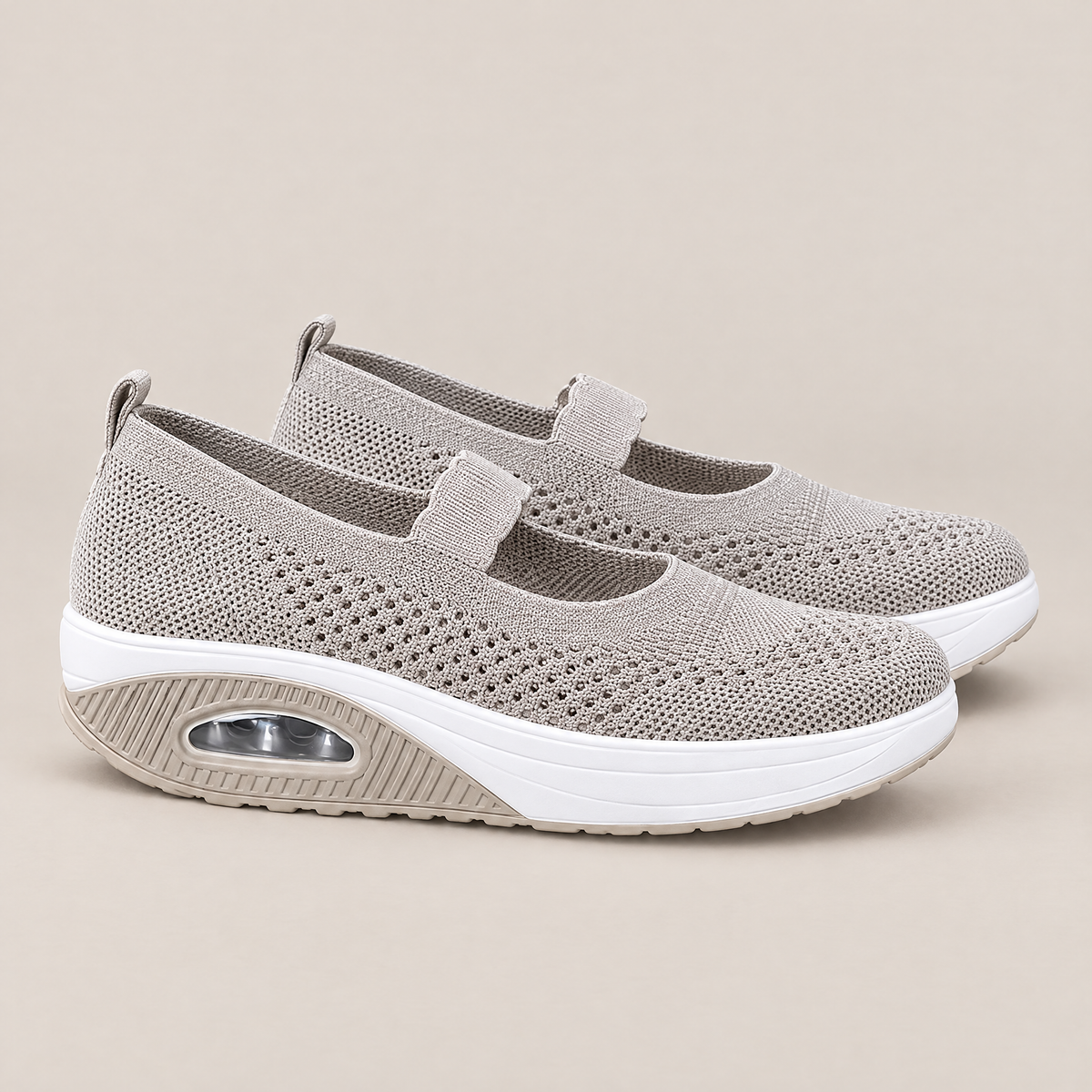 Alina orthopedic comfort loafers in light gray