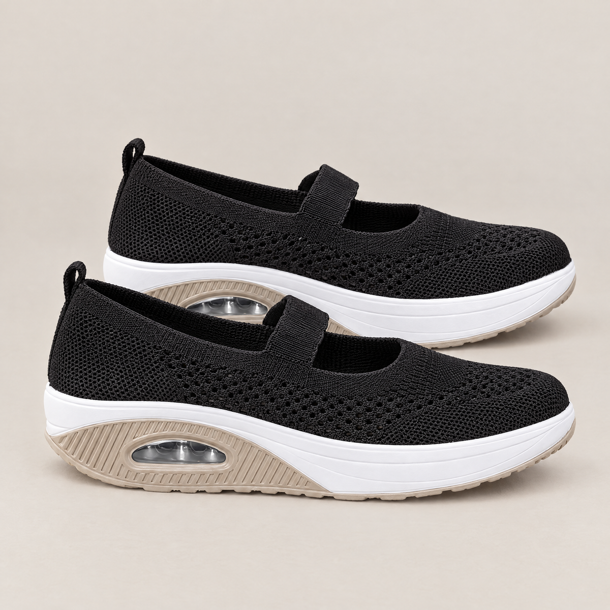 Alina orthopedic comfort loafers in black