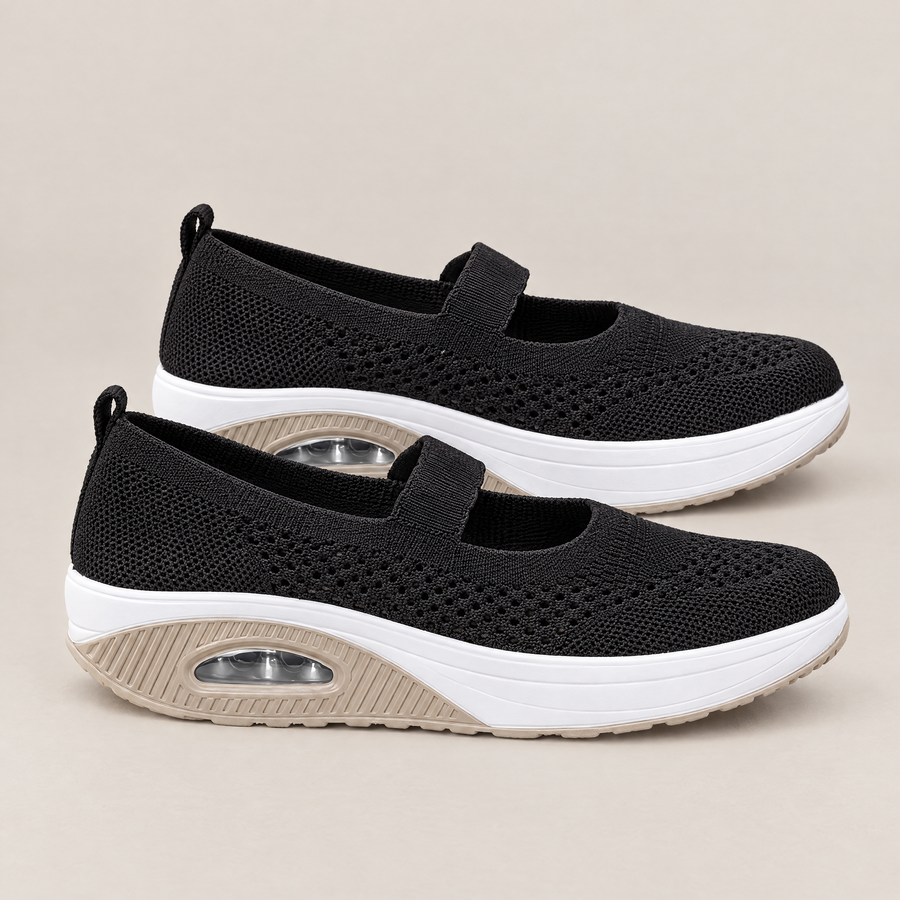 Alina orthopedic comfort loafers in black