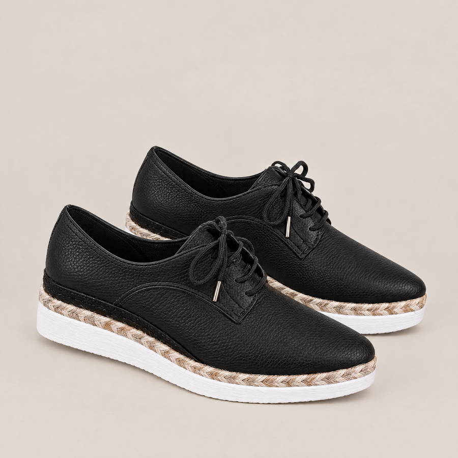 Etta orthopedic comfort wedges in black