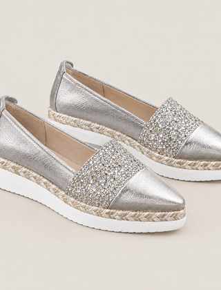 Gwen orthopedic comfort wedges in silvery gray