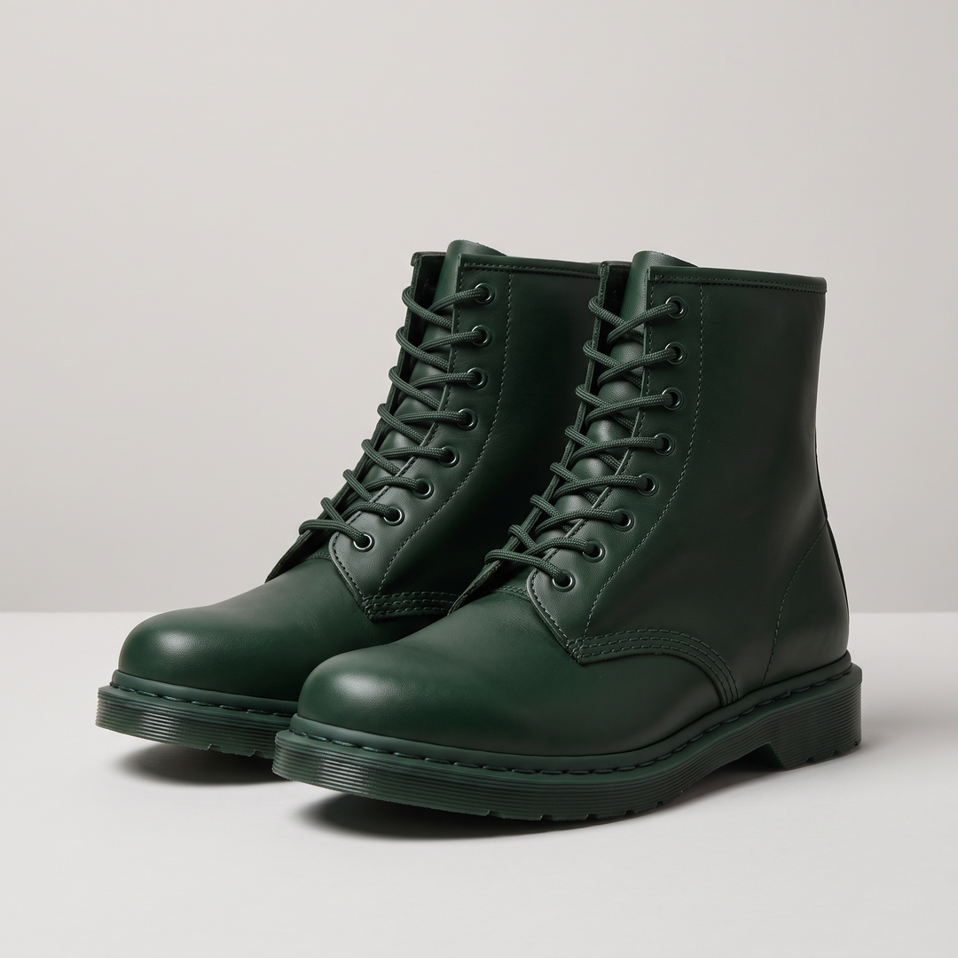 Marten Lace-Up Ankle Boots in green