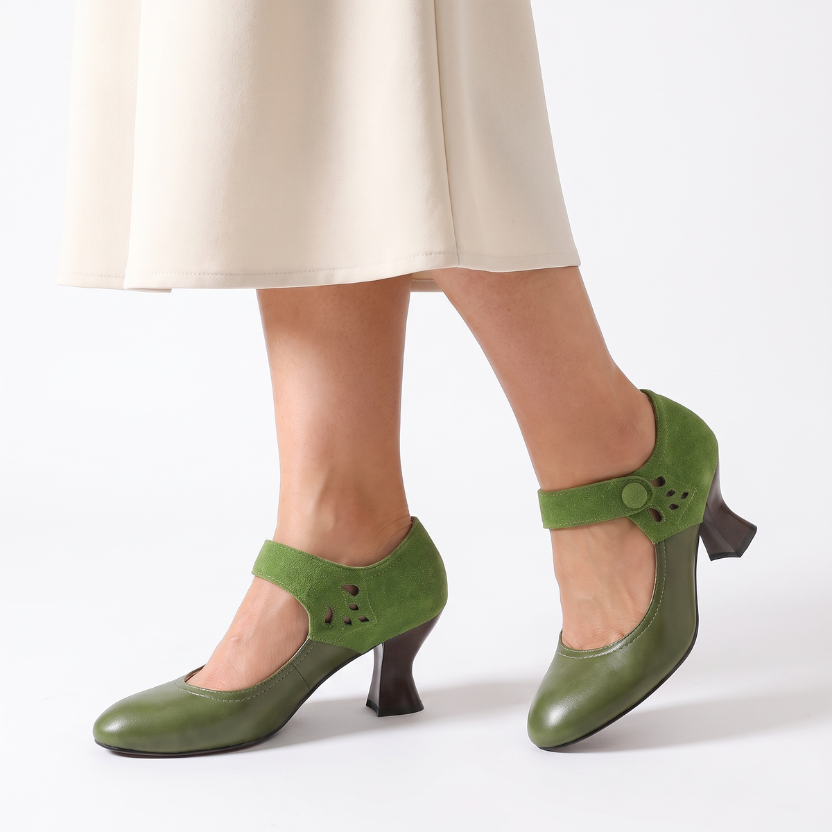 Camille shoes in green