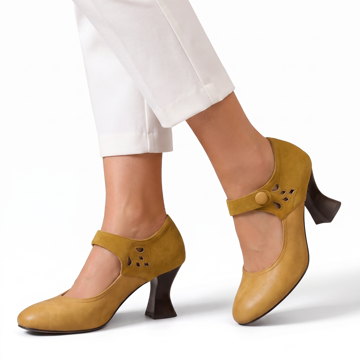 Camille shoes in yellow