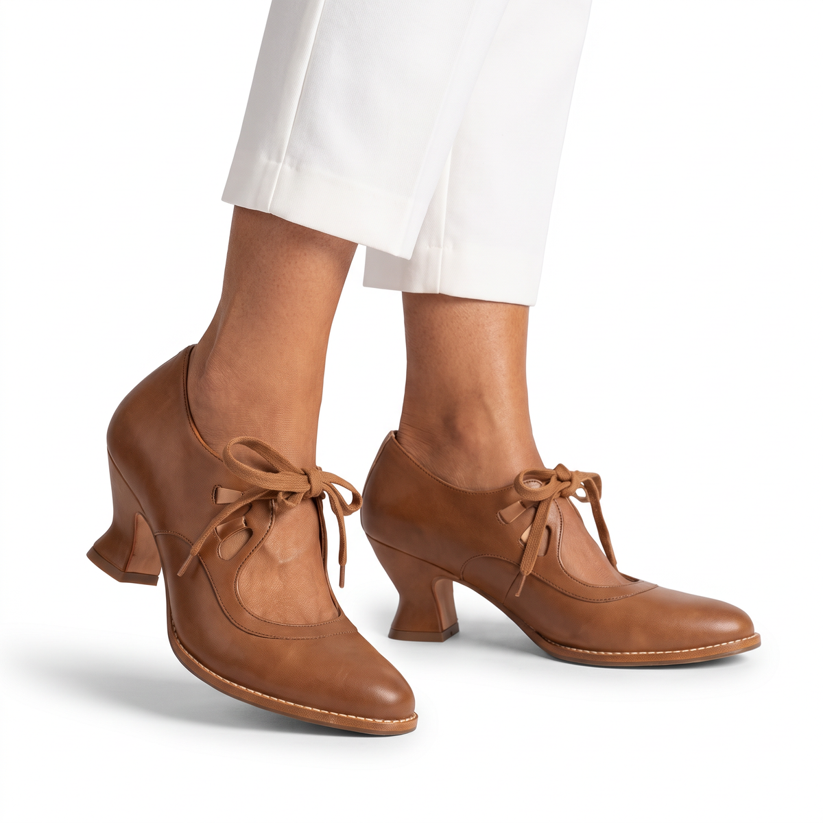 Sylvie shoes in cognac