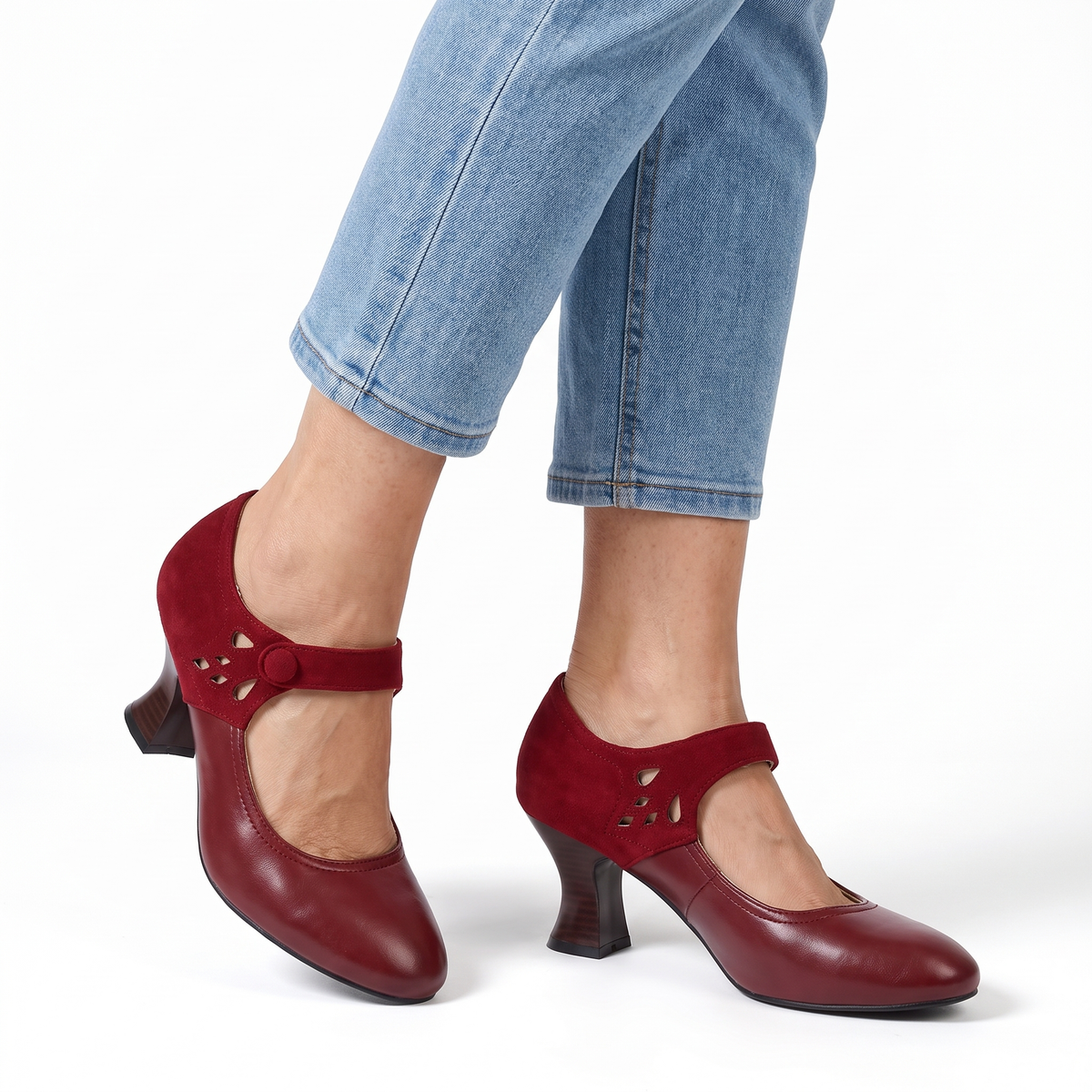Aveline shoes in red