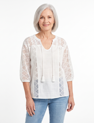 Luna blouse in white