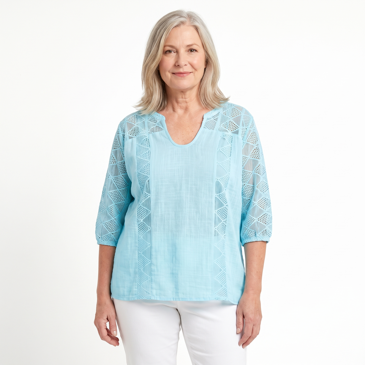 Luna blouse in light blue