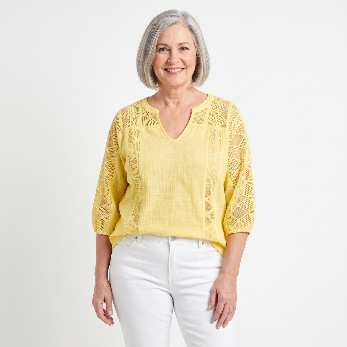 Luna blouse in yellow