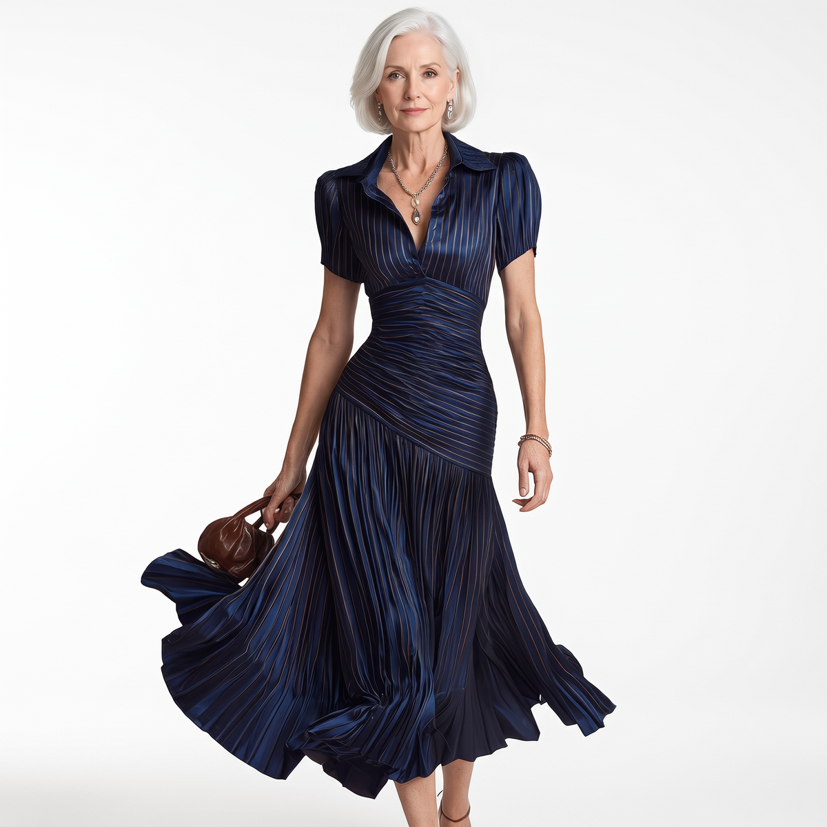 Adriana in dark blue