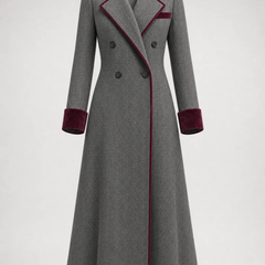 Helena | Long Herringbone Coat