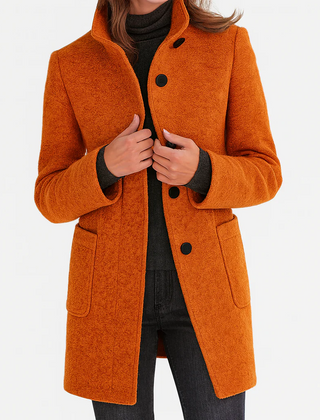 Eleanor Coat in orange