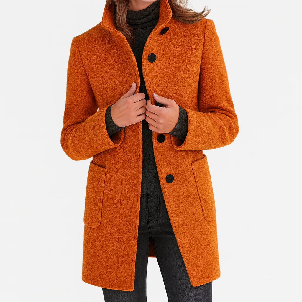Eleanor Coat in orange