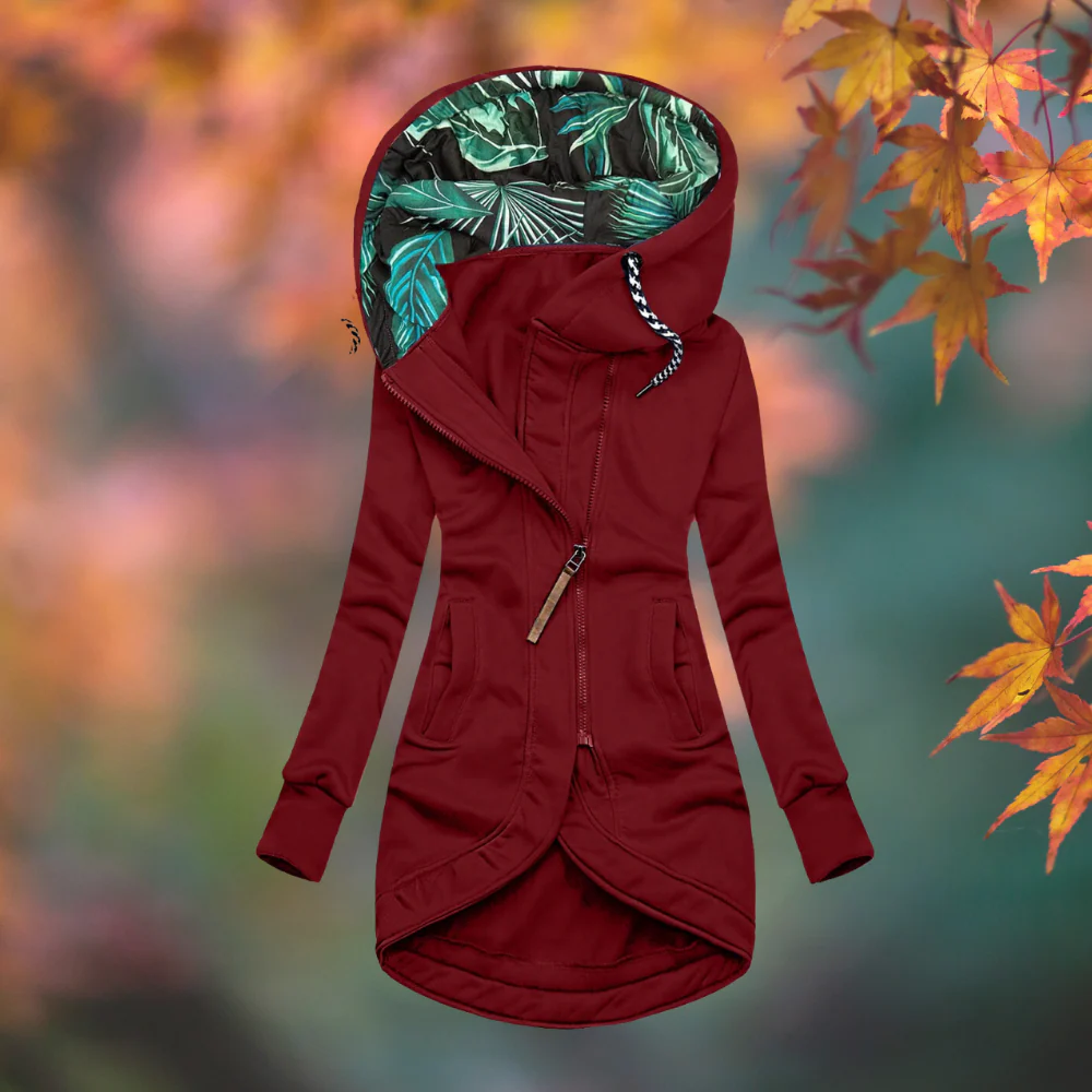 Ingrid | Light Warm Padded Jacket - Red