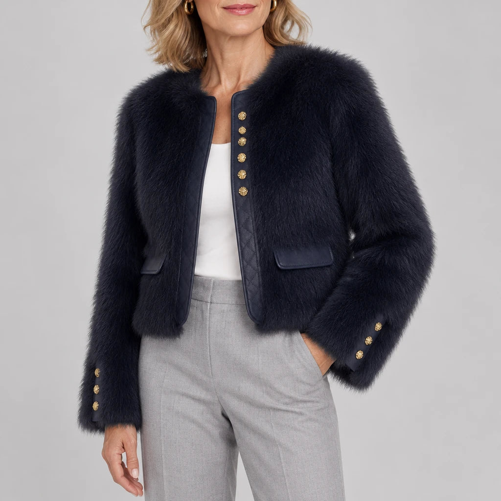 Solene | Elegant Cropped Jacket