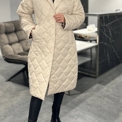 Cordelia | Reversible Padded Coat - Beige