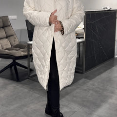 Cordelia | Reversible Padded Coat - White