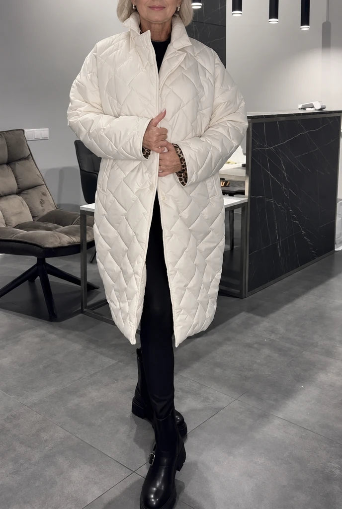 Cordelia | Reversible Padded Coat - White