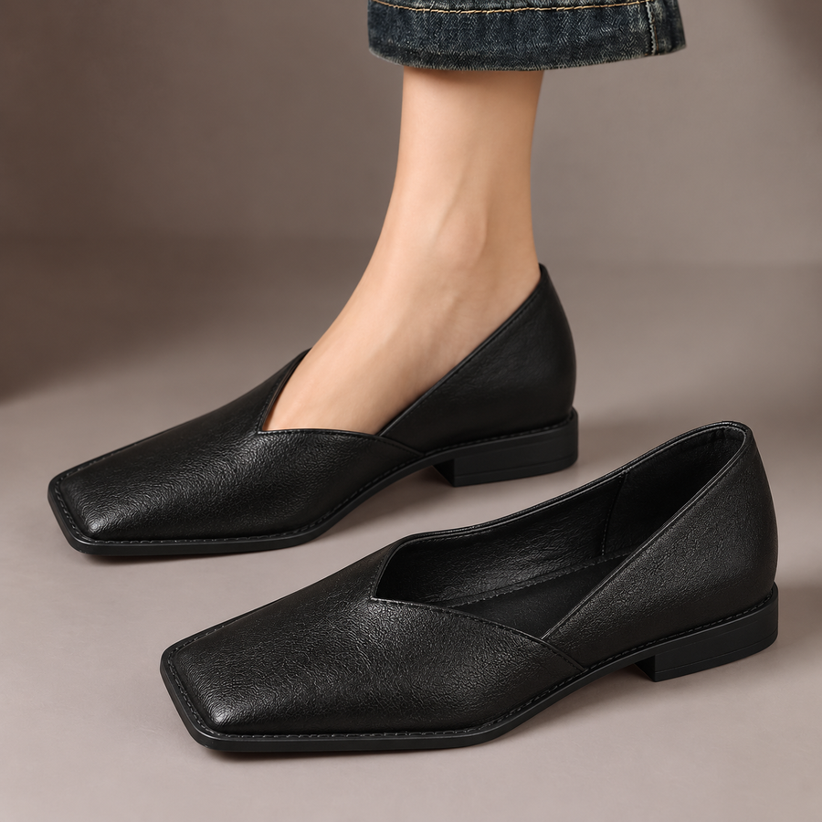 Livvy | Sculpted Square-Toe Flats