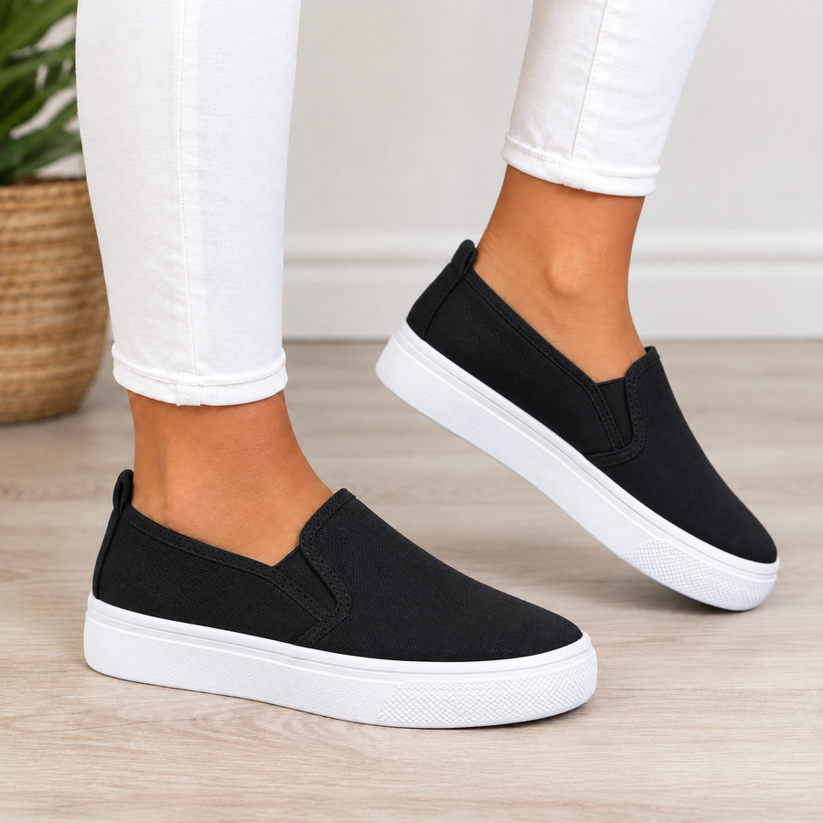 Marlowe orthopedic comfort loafers in black