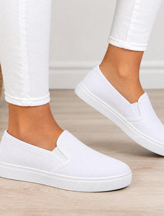 Marlowe orthopedic comfort loafers in white
