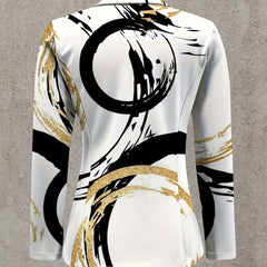 Abstract Brushstroke Blazer