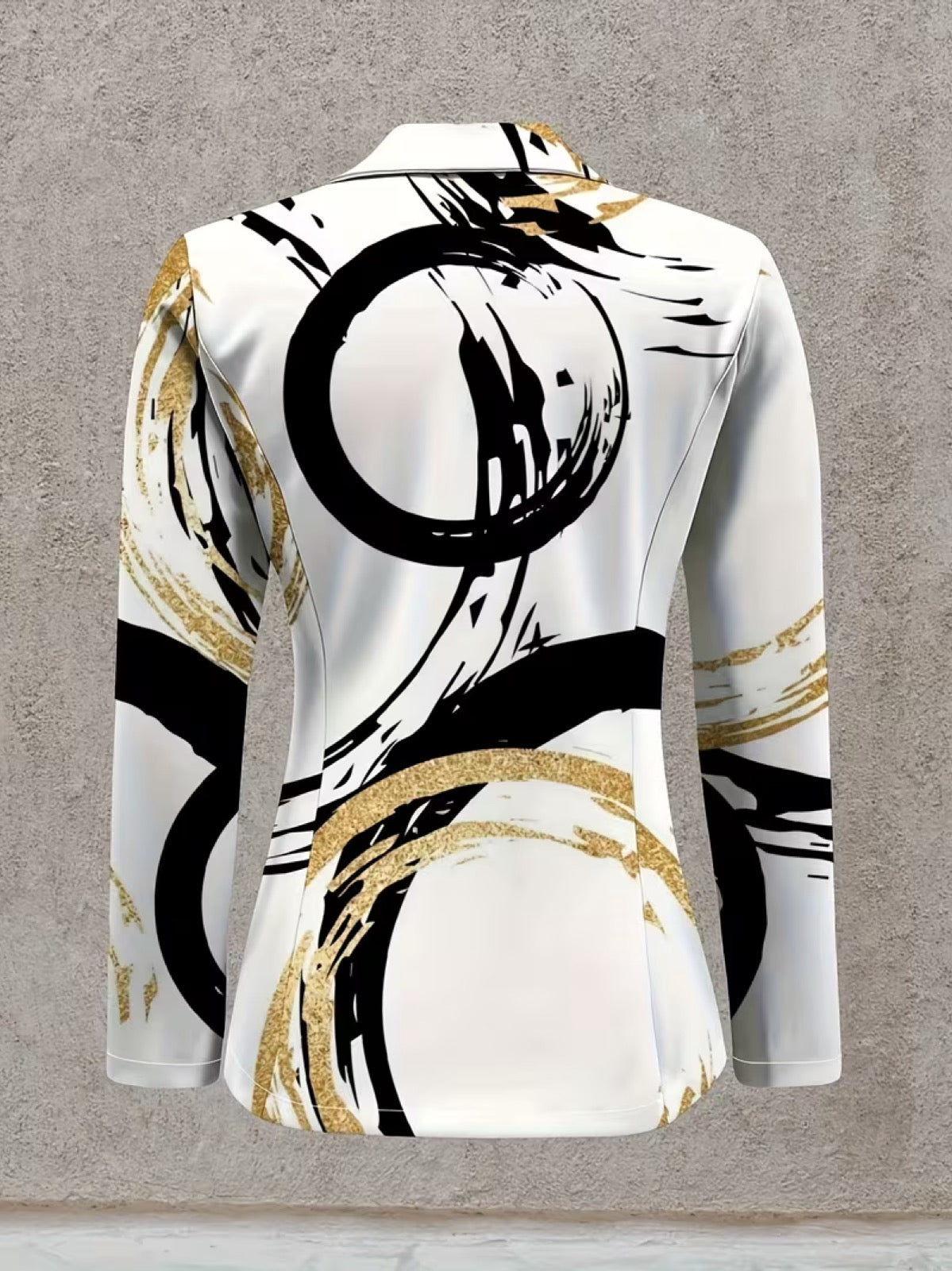 Abstract Brushstroke Blazer