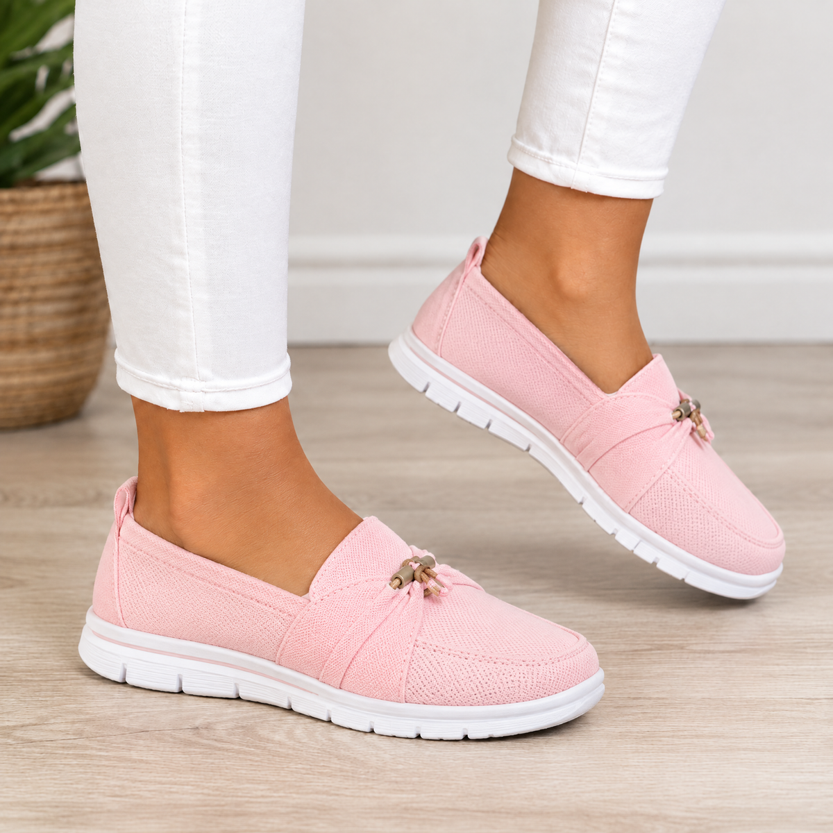 Odelia orthopedic comfort loafers in pink