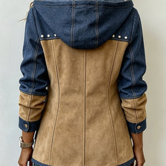 Verena | Warm Hooded Two-Tone Jacket