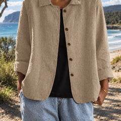 Sylvia Blazer in khaki