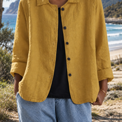Sylvia Blazer in mustard
