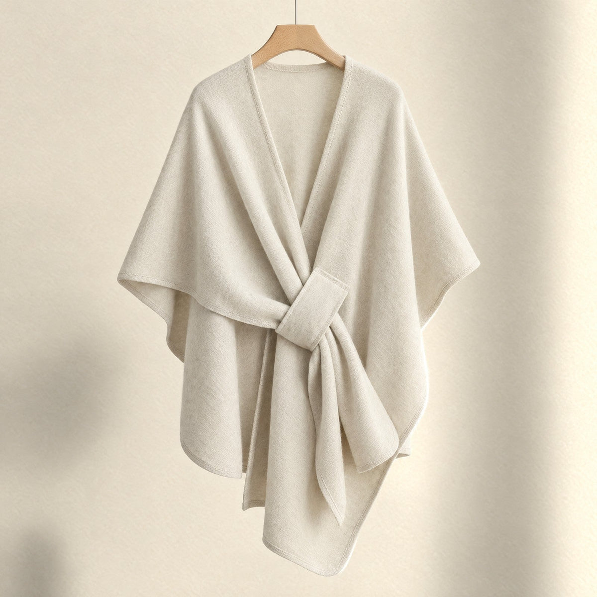 Astrid cozy loop poncho in sand